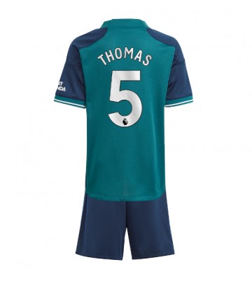 Arsenal Thomas Partey #5 Replika Babytøj Tredje sæt Børn 2023-24 Kortærmet (+ Korte bukser)